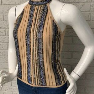 Absinthe 100% Cashmere Halter Top Size M